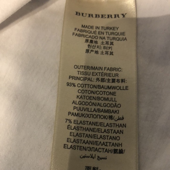 Burberry scoop neck three quarter sleeve with check cuffs - Picture 4 of 7